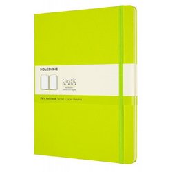 Блокнот Moleskine Classic Xlarge A5+ 96 листов без линовки салатовый на сшивке (190x250 мм)